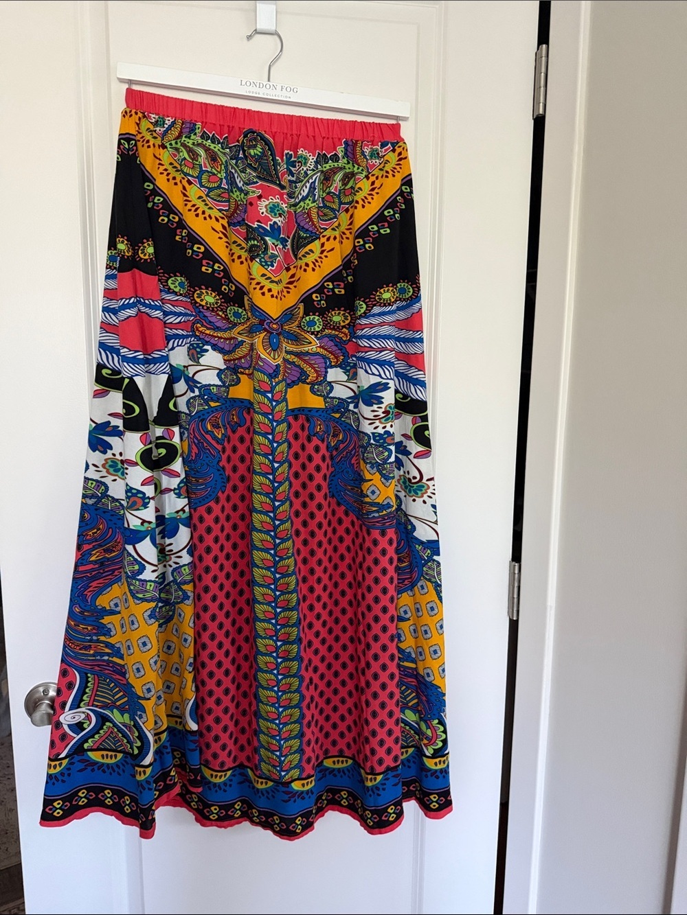 Flying Tomato Red Multicolor Boho Maxi Skirt - Picture 3 of 3